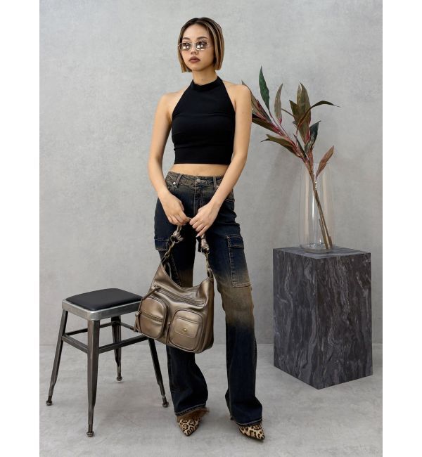 EVRIS「ポインテッドトゥフェイクファーミュール」|サンダル|