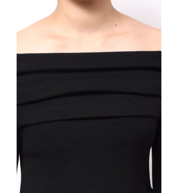 EVRIS「サイドドロストオフショルニットトップス」|ニット・セーター|