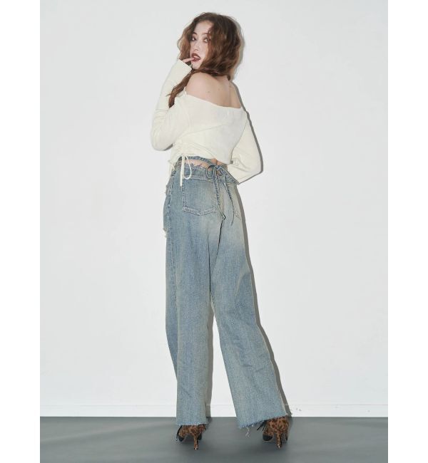 EVRIS「サイドドロストオフショルニットトップス」|ニット・セーター|