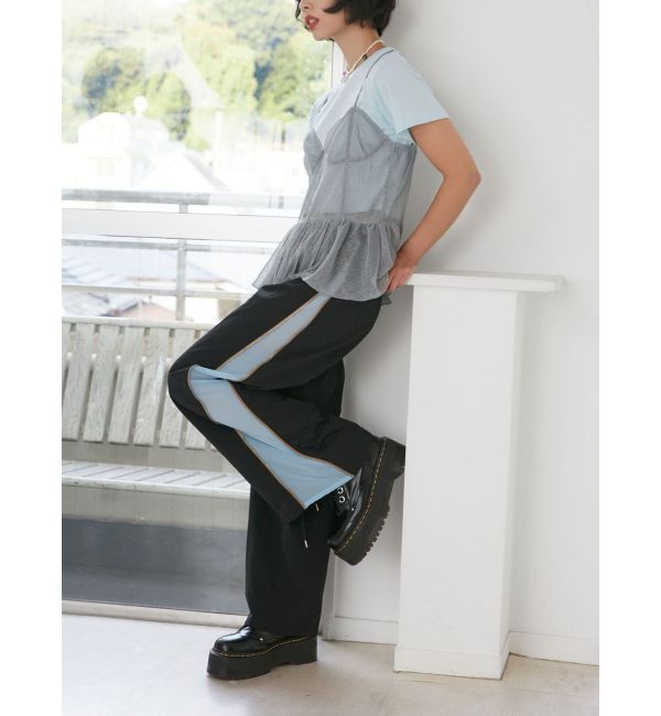 jouetie「チュールドッキングTシャツ」|キャミソール|