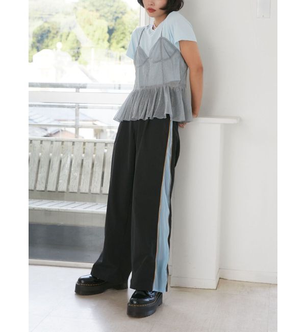 jouetie「チュールドッキングTシャツ」|キャミソール|