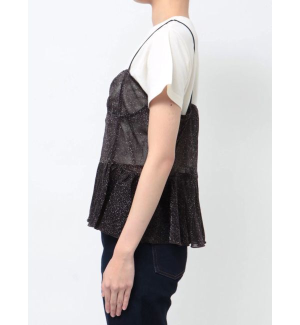 jouetie「チュールドッキングTシャツ」|キャミソール|