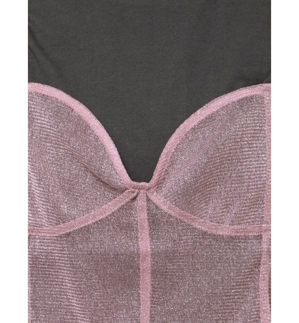 jouetie「チュールドッキングTシャツ」|キャミソール|