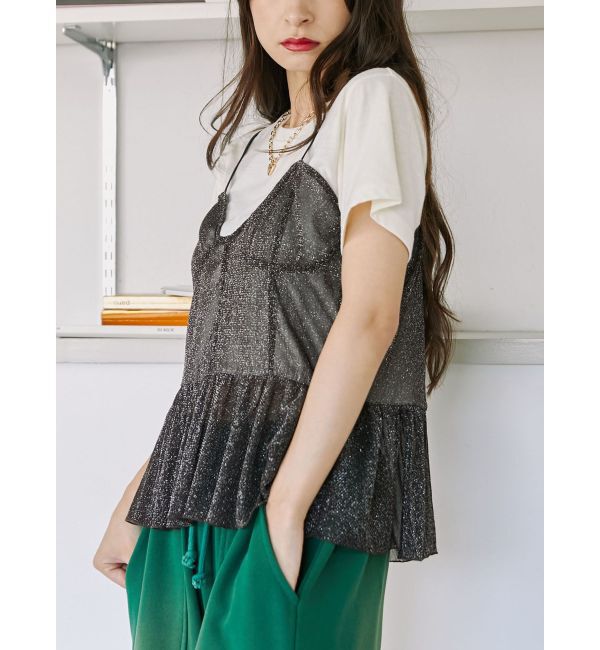 jouetie「チュールドッキングTシャツ」|キャミソール|