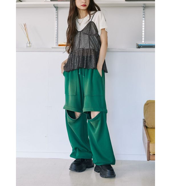 jouetie「チュールドッキングTシャツ」|キャミソール|