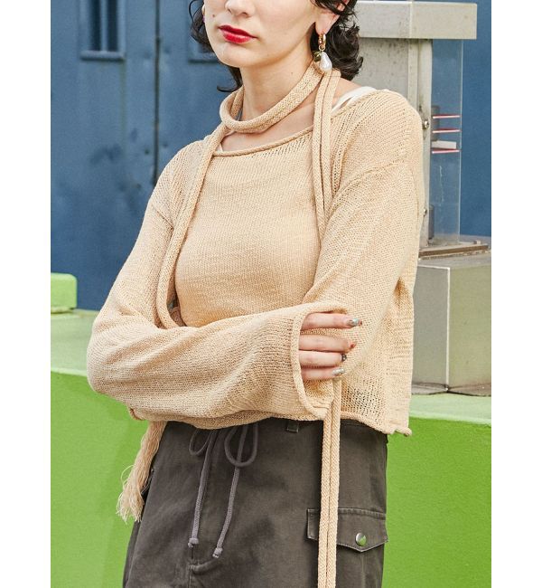 jouetie「ストールシアーニット」|ニット・セーター|