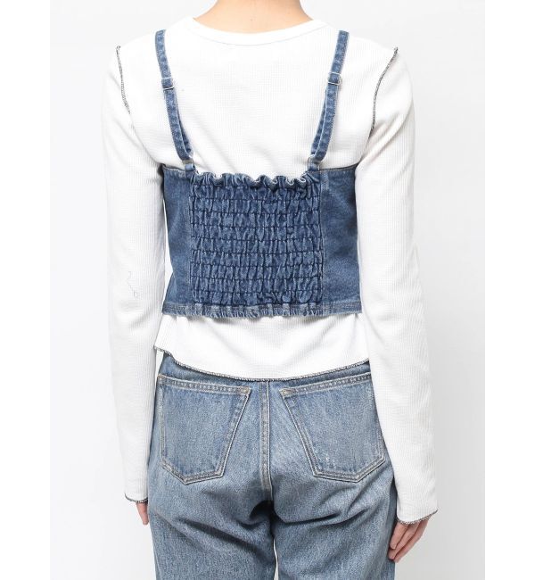 jouetie「コルセットライクデニムビスチェ」|キャミソール|