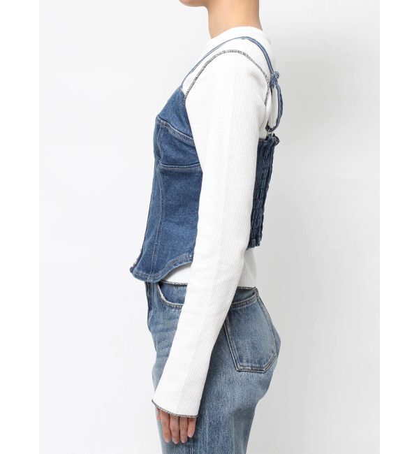 jouetie「コルセットライクデニムビスチェ」|キャミソール|