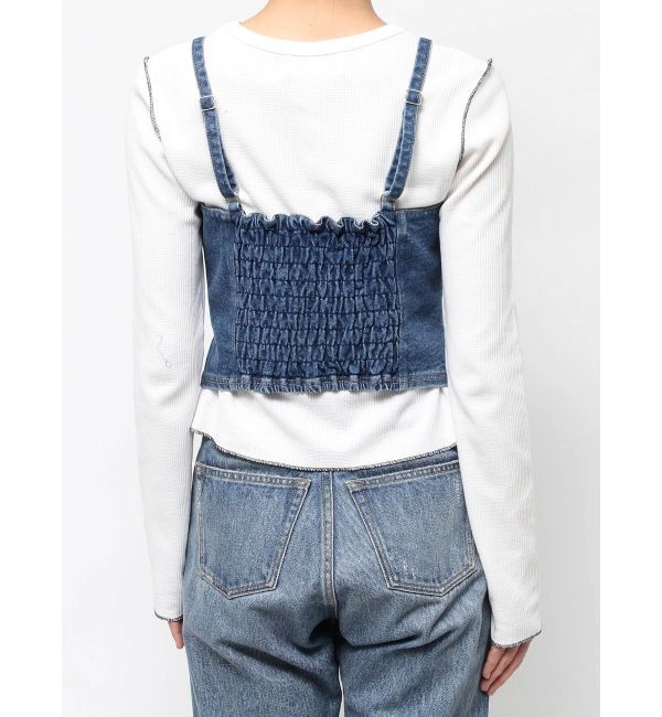 jouetie「コルセットライクデニムビスチェ」|キャミソール|