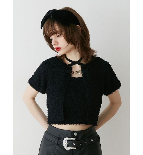 jouetie「ハーフスリーブアンサンブルニット」|ニット・セーター|