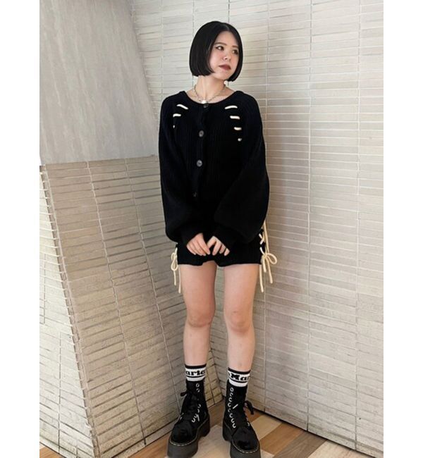 jouetie「バイカラーステッチニットショーツ【セットアップ対応】」|その他|