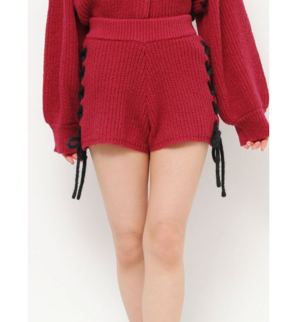 jouetie「バイカラーステッチニットショーツ【セットアップ対応】」|その他|