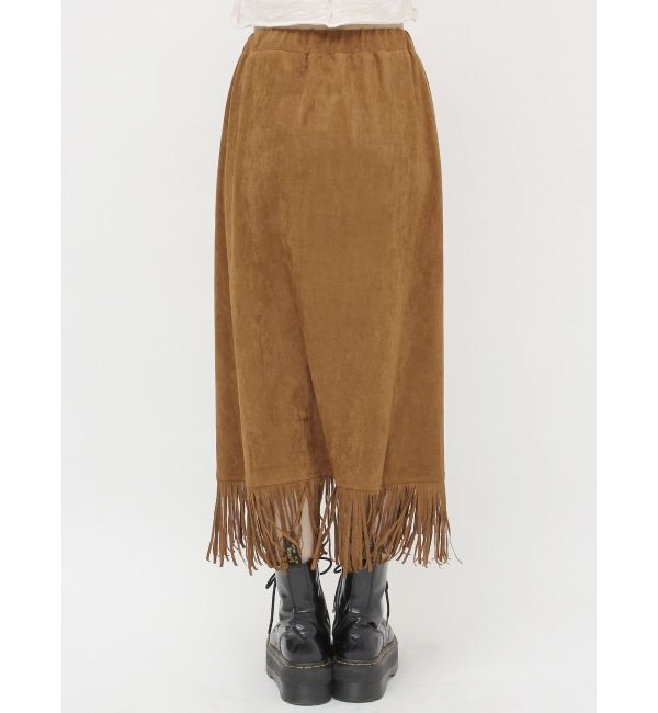 jouetie「フリンジスリットストレートスカート」|スカート|
