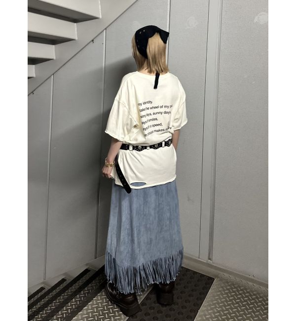 jouetie「フリンジスリットストレートスカート」|スカート|