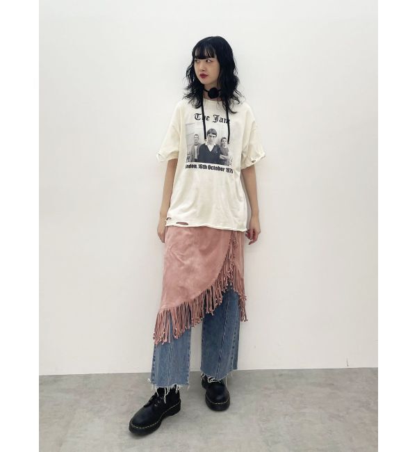 jouetie「フリンジスリットストレートスカート」|スカート|