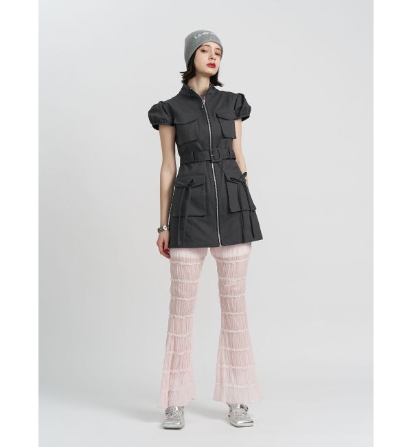 jouetie「シアーギャザーフレアパンツ」|その他|