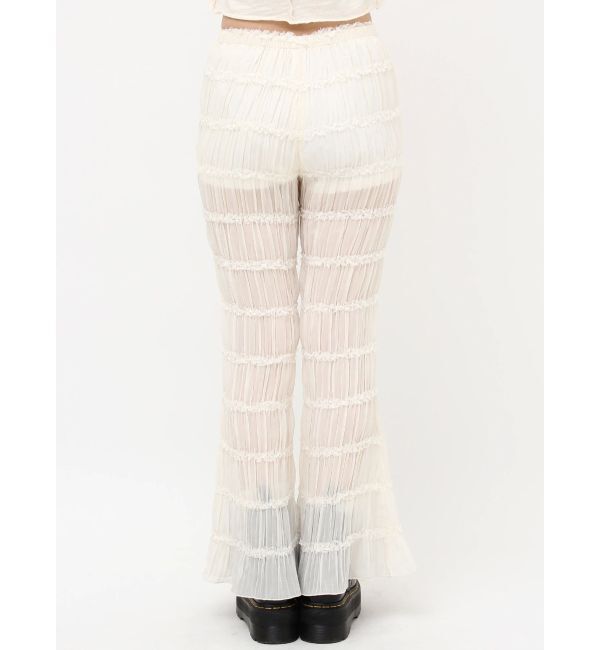 jouetie「シアーギャザーフレアパンツ」|その他|