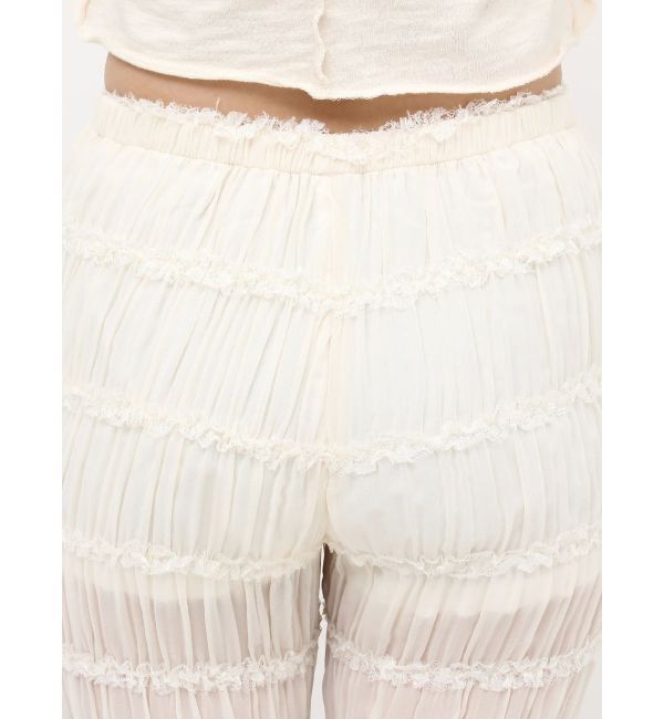 jouetie「シアーギャザーフレアパンツ」|その他|