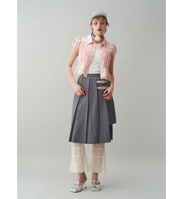 jouetie「シアーギャザーフレアパンツ」|その他|