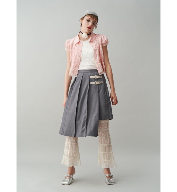 jouetie「シアーギャザーフレアパンツ」|その他|