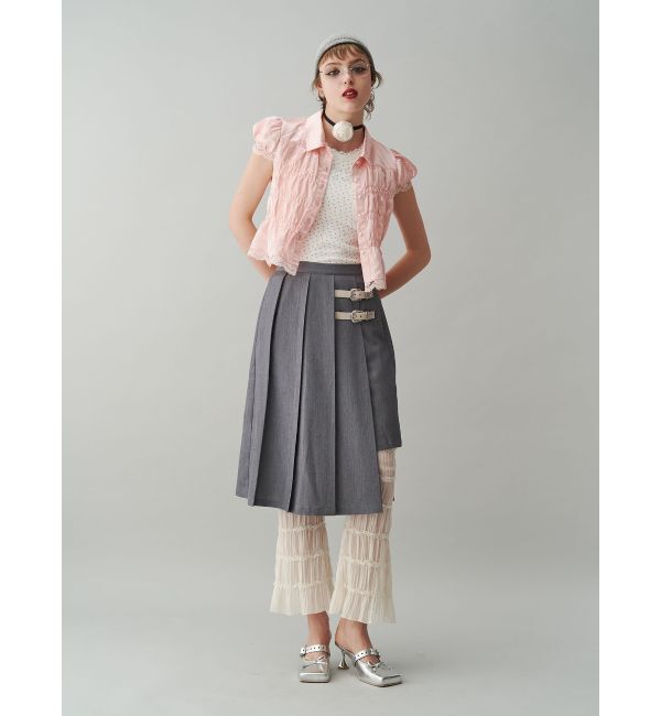 jouetie「シアーギャザーフレアパンツ」|その他|