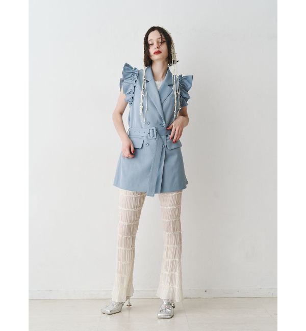 jouetie「シアーギャザーフレアパンツ」|その他|