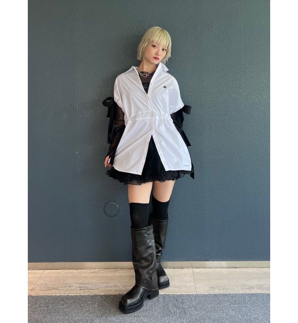 jouetie「ウエストリボンチュニックシャツ」|シャツ・ブラウス|