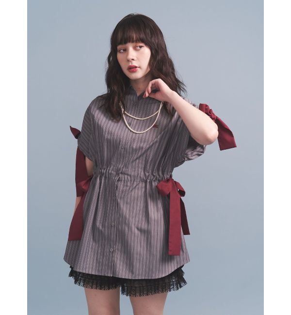 jouetie「ウエストリボンチュニックシャツ」|シャツ・ブラウス|