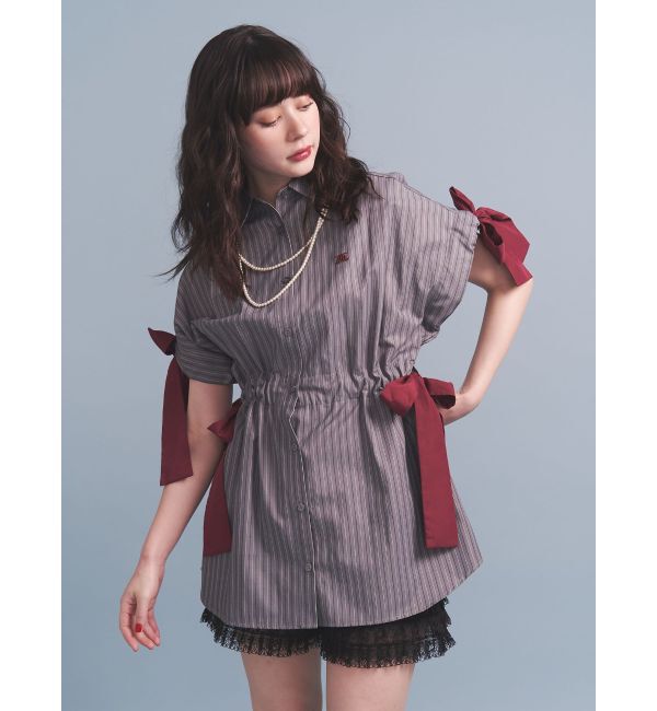 jouetie「ウエストリボンチュニックシャツ」|シャツ・ブラウス|