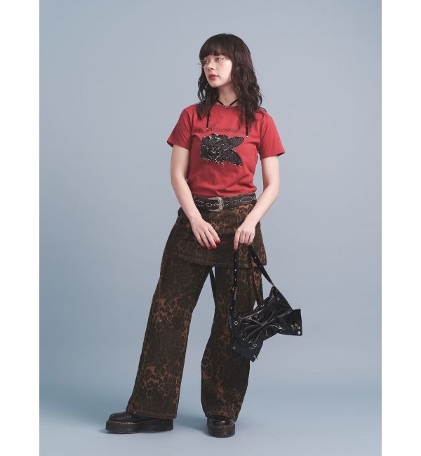 jouetie「ローズドッキングTシャツ」|Tシャツ・カットソー|