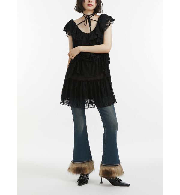 jouetie「フリルレースギャザーワンピース」|ワンピース|