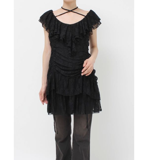 jouetie「フリルレースギャザーワンピース」|ワンピース|