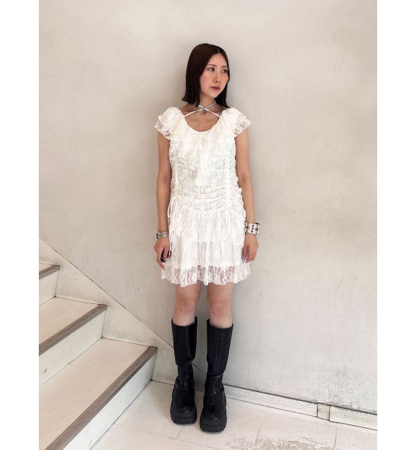 jouetie「フリルレースギャザーワンピース」|ワンピース|