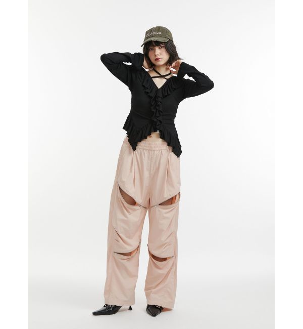 jouetie「ジップナイロンルーズパンツ」|その他|