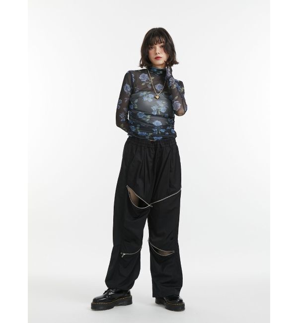 jouetie「ジップナイロンルーズパンツ」|その他|