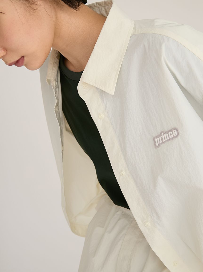 emmi atelier「【ONLINE限定カラー】【prince|emmi】ナイロンドロストシャツ」|シャツ・ブラウス|