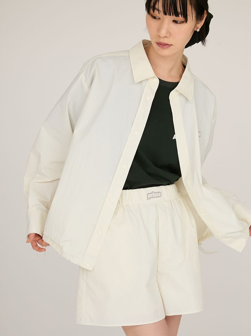 emmi atelier「【ONLINE限定カラー】【prince|emmi】ナイロンドロストシャツ」|シャツ・ブラウス|