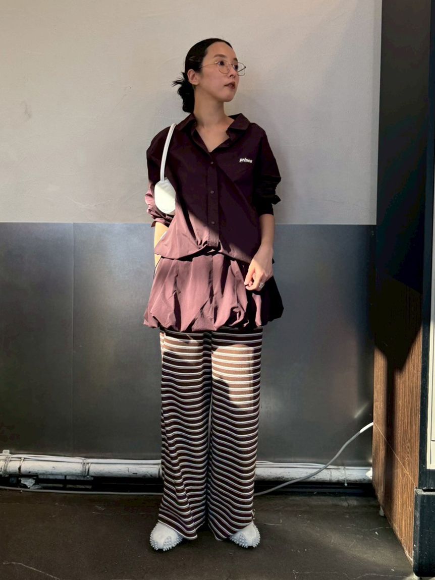 emmi atelier「【ONLINE限定カラー】【prince|emmi】ナイロンドロストシャツ」|シャツ・ブラウス|