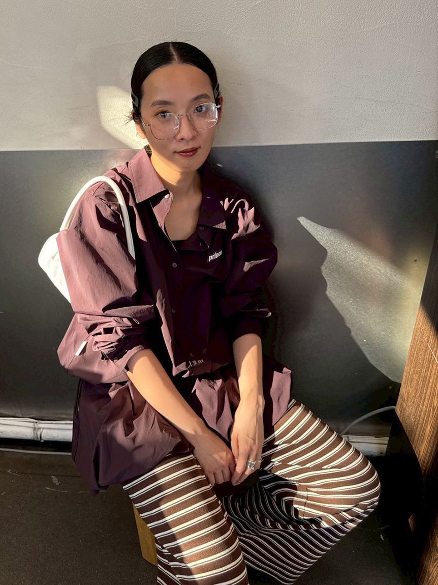 emmi atelier「【ONLINE限定カラー】【prince|emmi】ナイロンドロストシャツ」|シャツ・ブラウス|