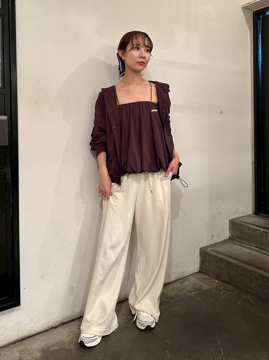 emmi atelier「【ONLINE限定カラー】【prince|emmi】ナイロンドロストシャツ」|シャツ・ブラウス|