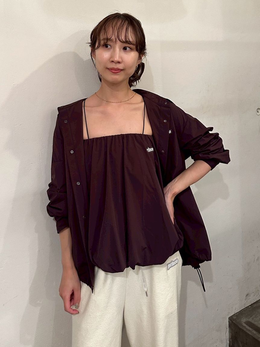 emmi atelier「【ONLINE限定カラー】【prince|emmi】ナイロンドロストシャツ」|シャツ・ブラウス|