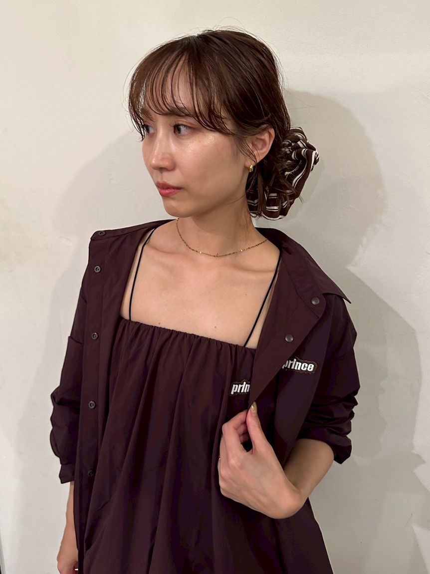 emmi atelier「【ONLINE限定カラー】【prince|emmi】ナイロンドロストシャツ」|シャツ・ブラウス|