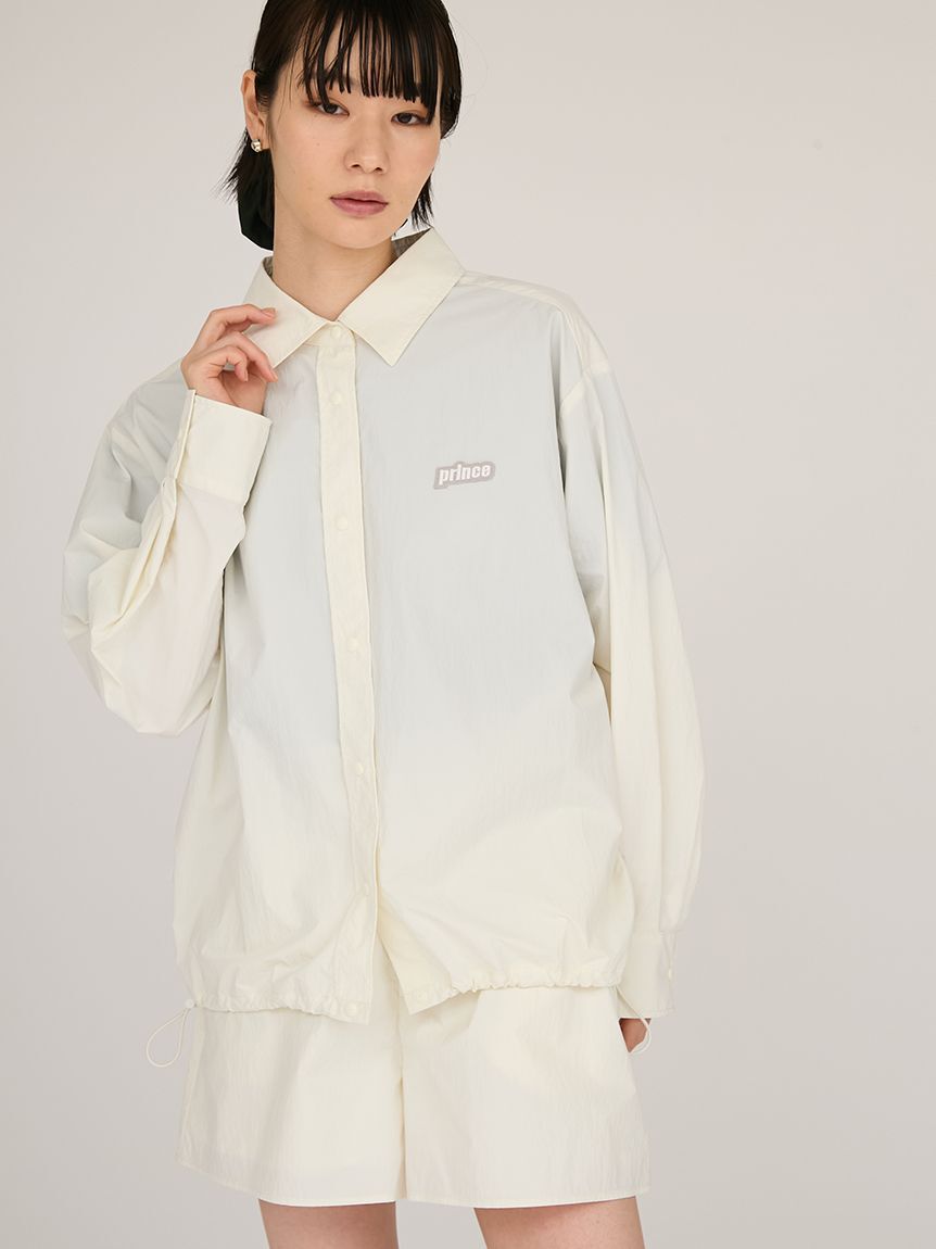 emmi atelier「【ONLINE限定カラー】【prince|emmi】ナイロンドロストシャツ」|シャツ・ブラウス|