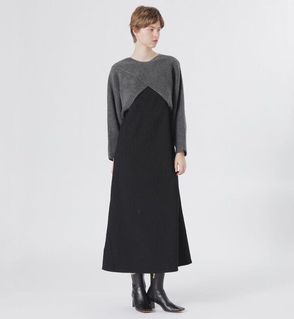  「ニットコンビワンピース」|ワンピース|