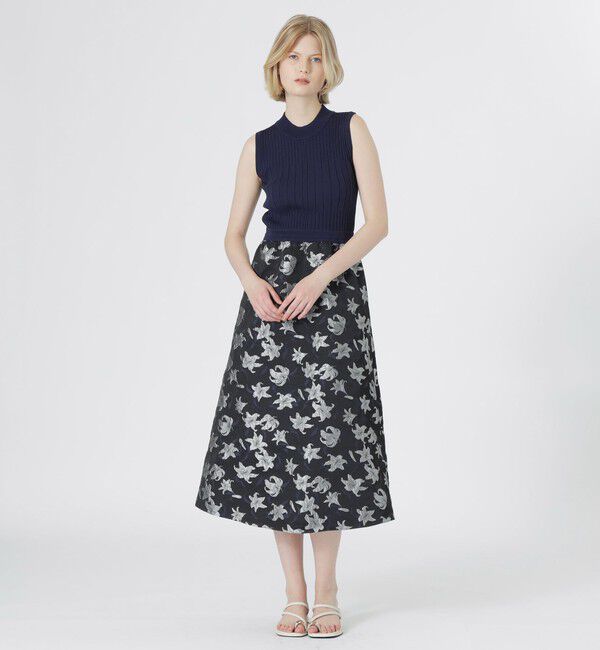  「ニットブロックワンピース」|ワンピース|