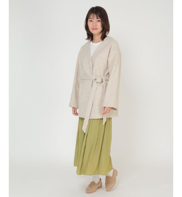 ikka「TRベルト付きミドルコート」|その他|