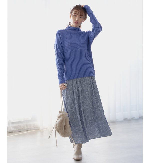 ikka「カセン消しプリーツスカート」|スカート|