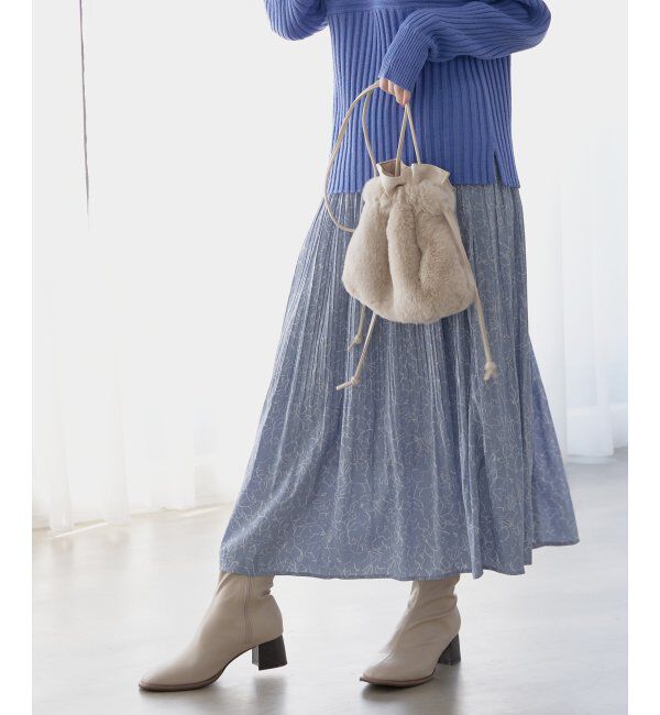 ikka「カセン消しプリーツスカート」|スカート|