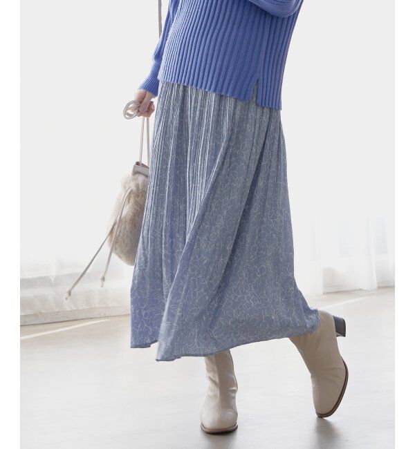 ikka「カセン消しプリーツスカート」|スカート|