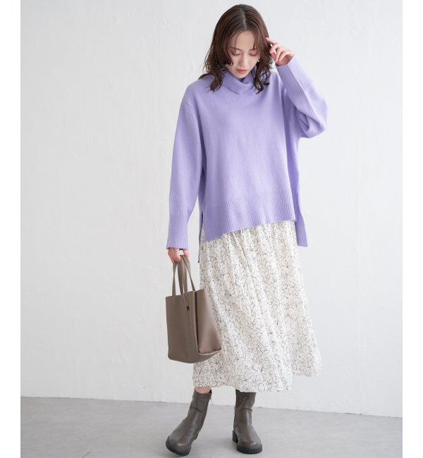 ikka「カセン消しプリーツスカート」|スカート|